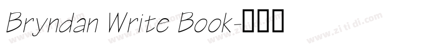 Bryndan Write Book字体转换